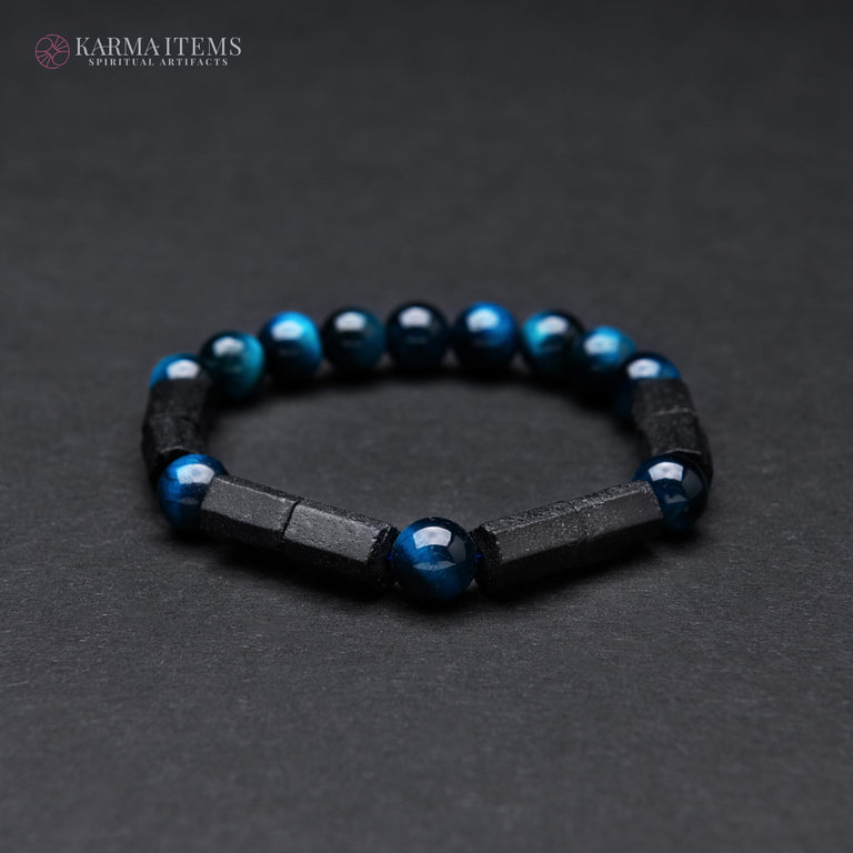 Blue Tiger’s Eye Aura Protection Bracelet