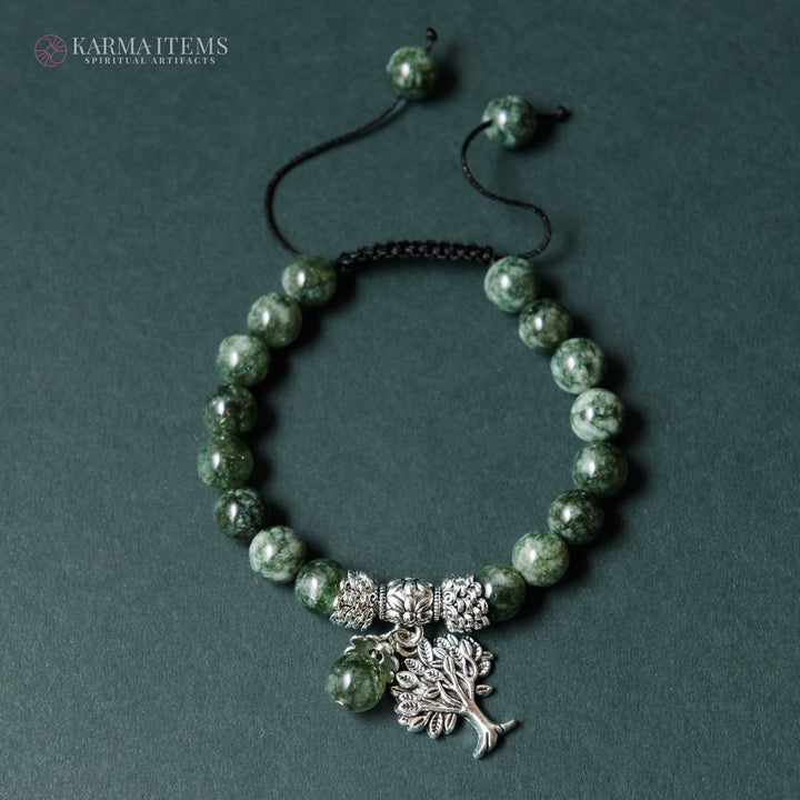 Seraphinite Tree of Life Bracelet
