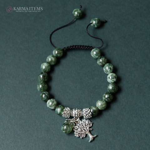Seraphinite Tree of Life Bracelet