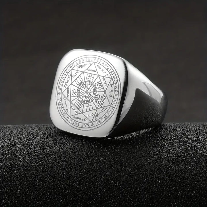 7 Angels of Solomon Wealth Manifestation Ring