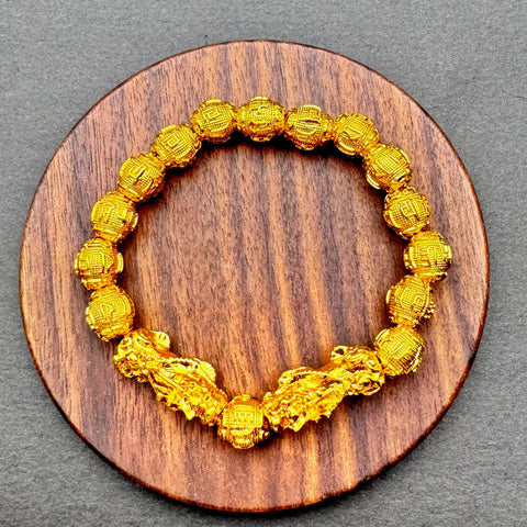 Dragon's Wealth Gold Pixiu Bracelet