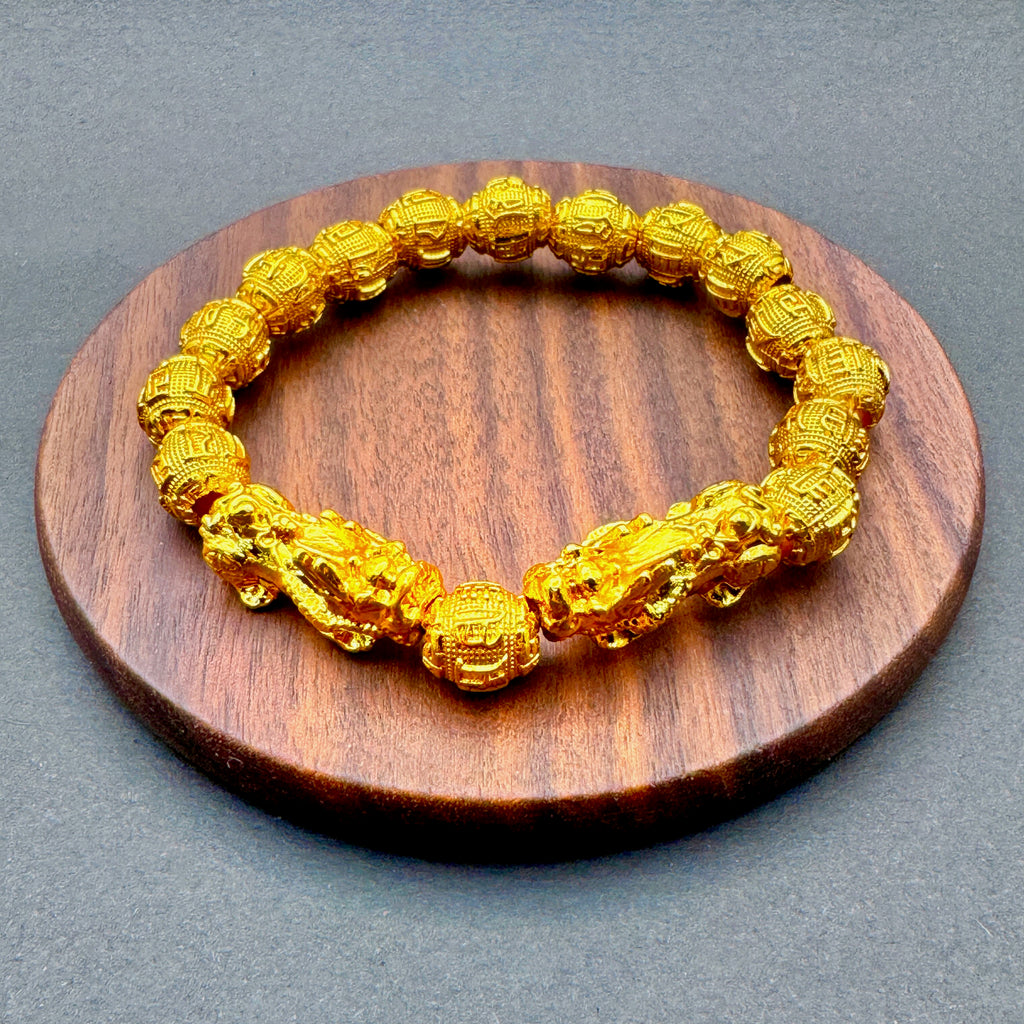 Dragon's Wealth Gold Pixiu Bracelet