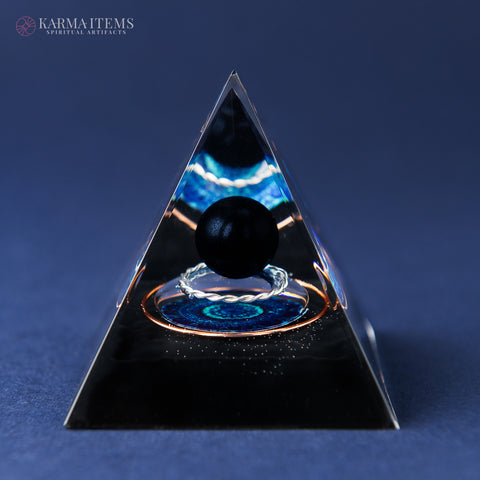 The Obsidian Heart Orgone Pyramid