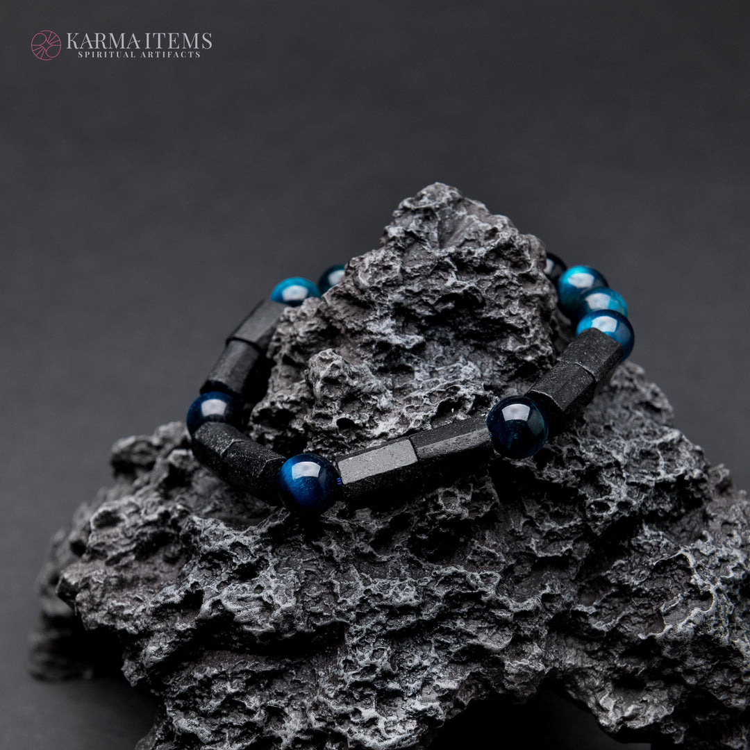 Blue Tiger’s Eye Aura Protection Bracelet