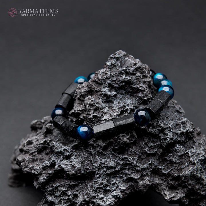 Blue Tiger’s Eye Aura Protection Bracelet