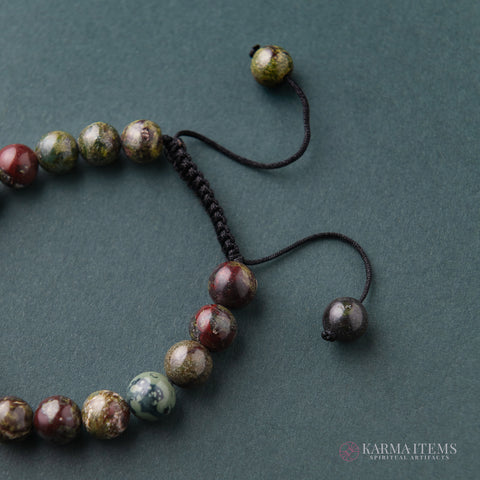 Dragon Blood Jasper Tree of Life Bracelet