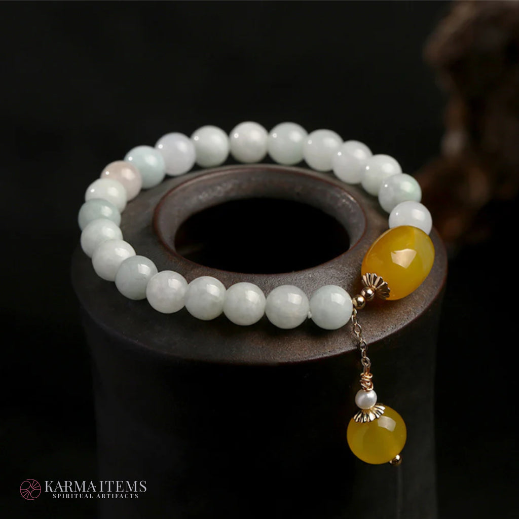 The White Jade Longevity Bracelet
