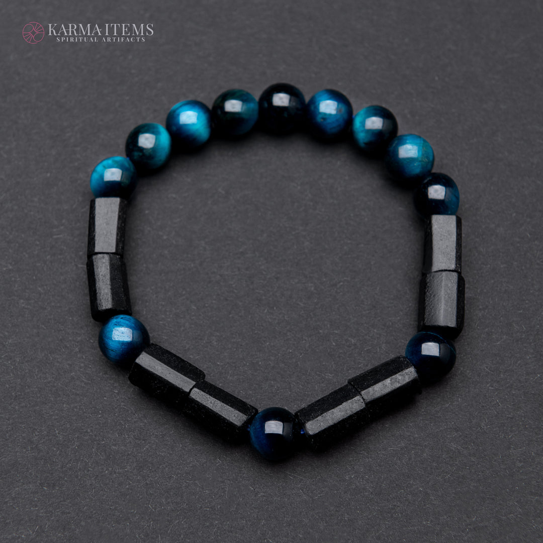 Blue Tiger’s Eye Aura Protection Bracelet