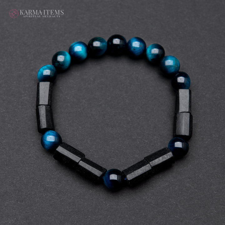 Blue Tiger’s Eye Aura Protection Bracelet