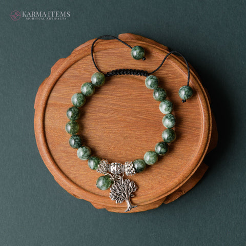 Seraphinite Tree of Life Bracelet