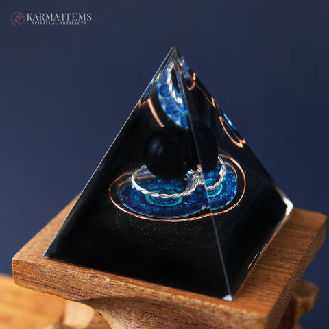 The Obsidian Heart Orgone Pyramid