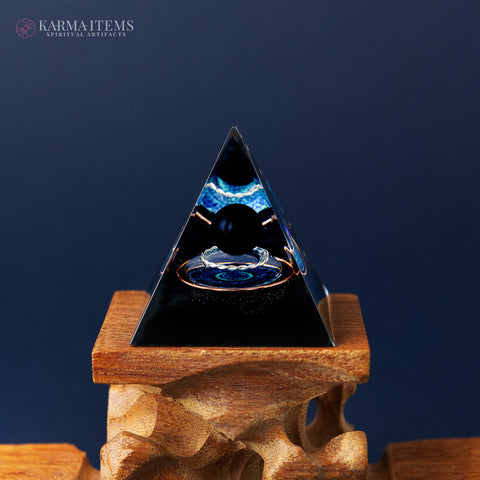 The Obsidian Heart Orgone Pyramid