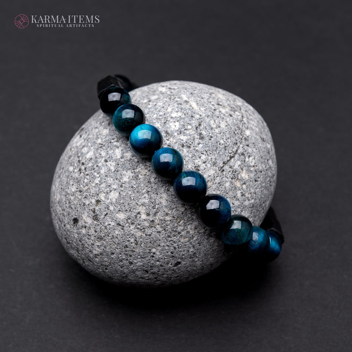 Blue Tiger’s Eye Aura Protection Bracelet
