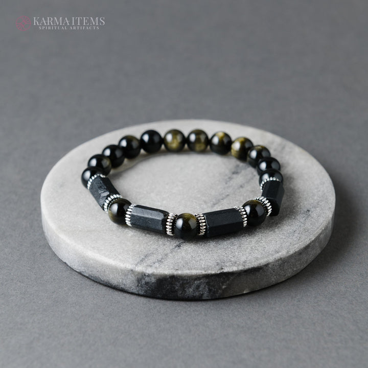 Obsidian Guardian Bracelet