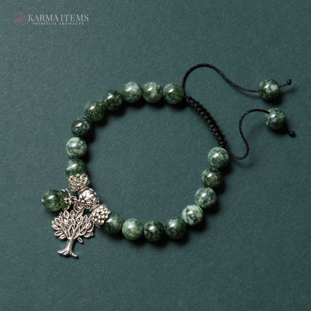 Seraphinite Tree of Life Bracelet