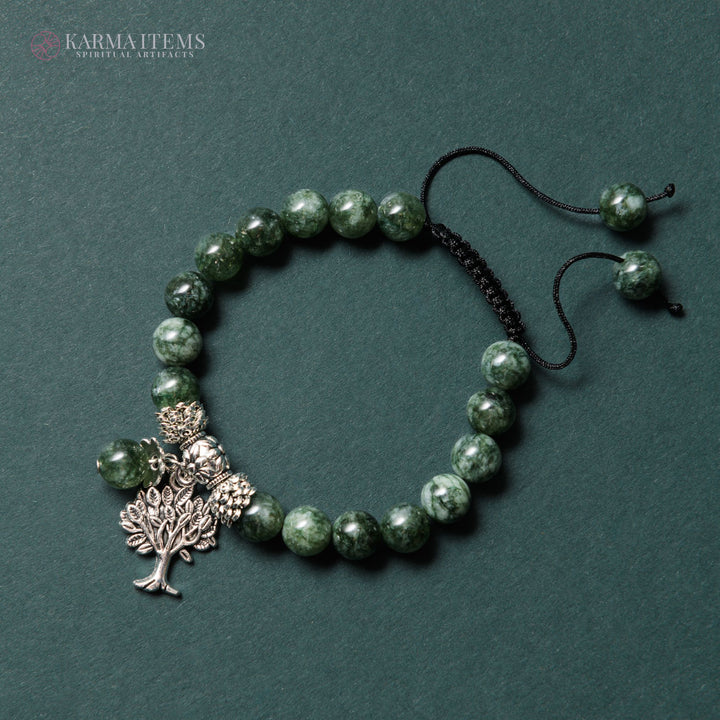 Seraphinite Tree of Life Bracelet