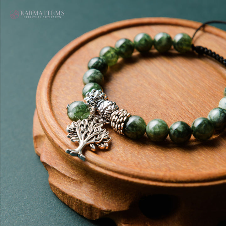 Seraphinite Tree of Life Bracelet