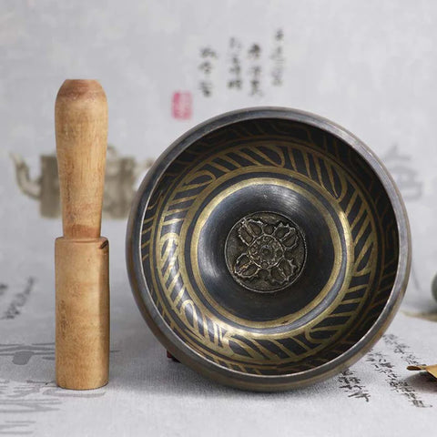 Traditional Tibetan Singing Bowl Set