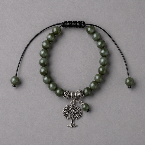Seraphinite Tree of Life Bracelet