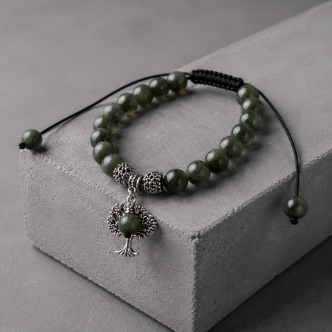 Seraphinite Tree of Life Bracelet