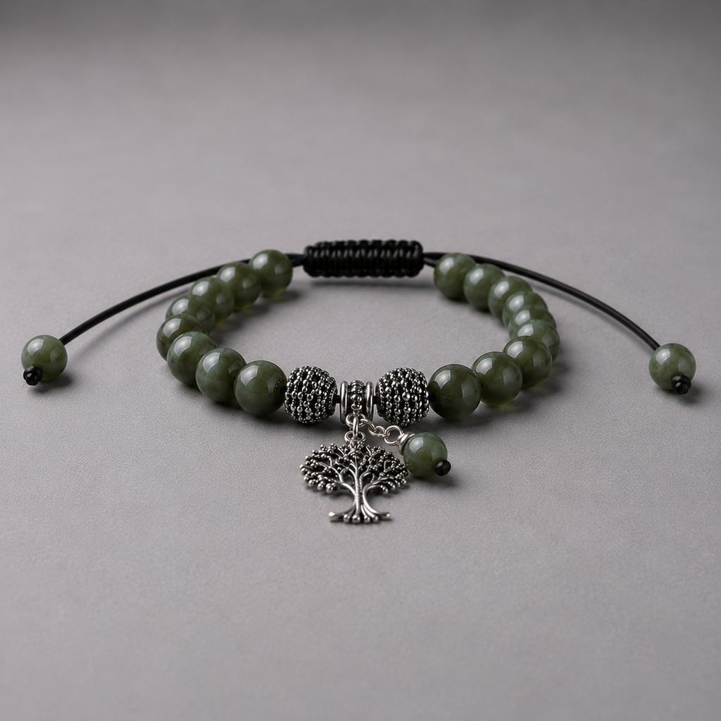 Seraphinite Tree of Life Bracelet
