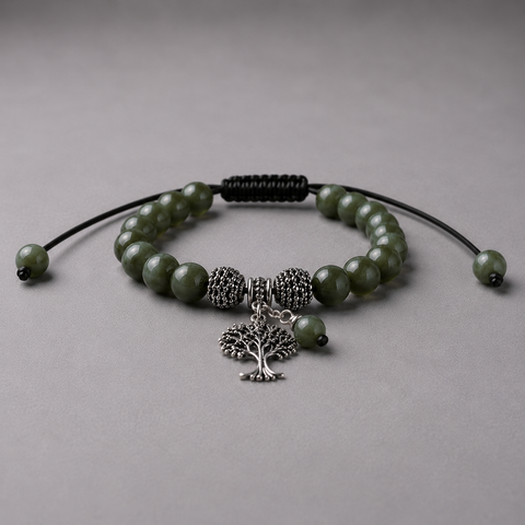 Seraphinite Tree of Life Bracelet