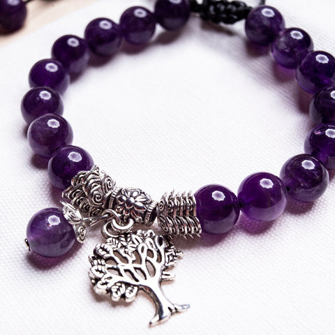 Amethyst Tree of Life Bracelet