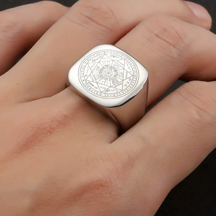 7 Angels of Solomon Wealth Manifestation Ring