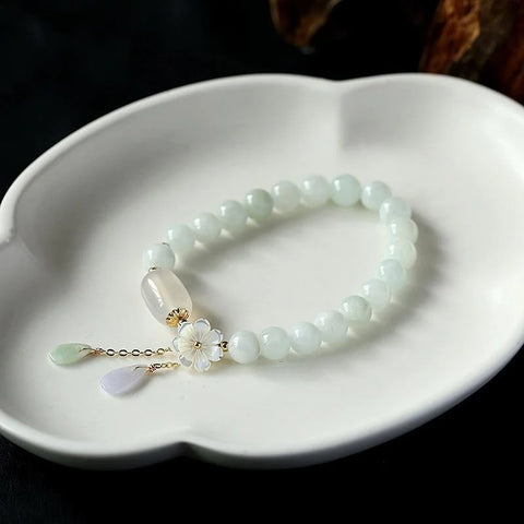 White Jade Serenity Bracelet