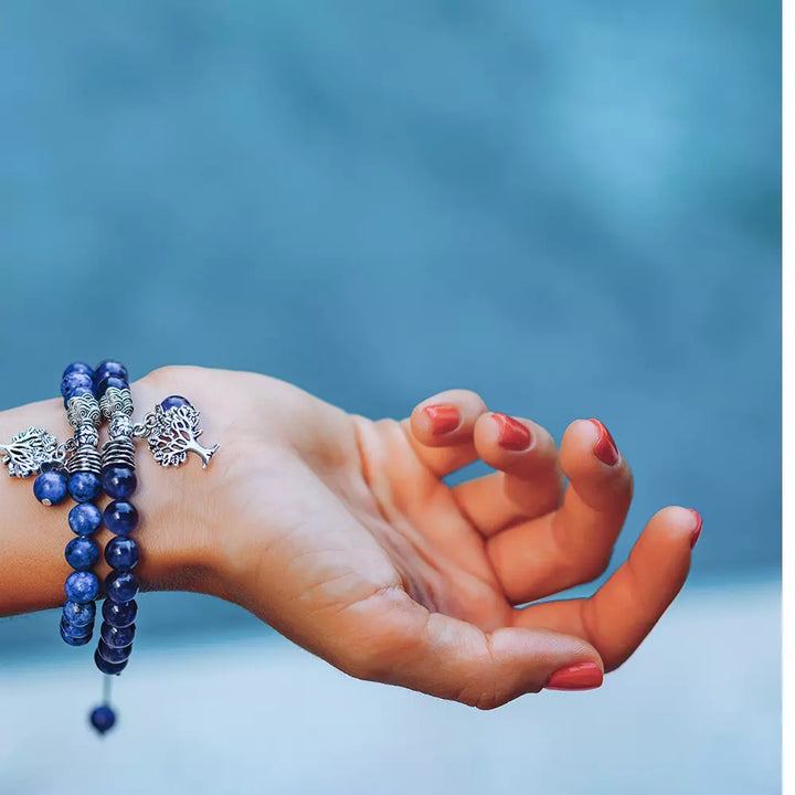 Lapis Lazuli Tree of Life Bracelet